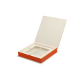 Wedding Card Box With White Orange&Golden Lotus Design